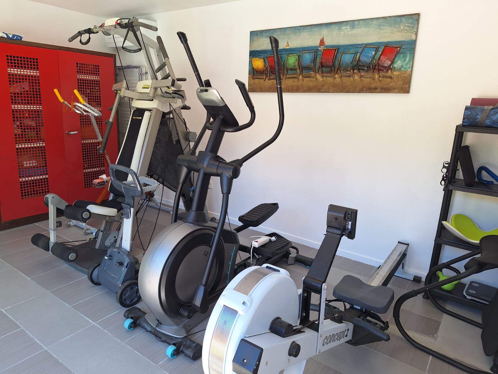 Machines cardio salle de sport — vacances actives au Mas Farigola